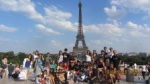 With a group of young Cypriots in Paris in summer 2012
